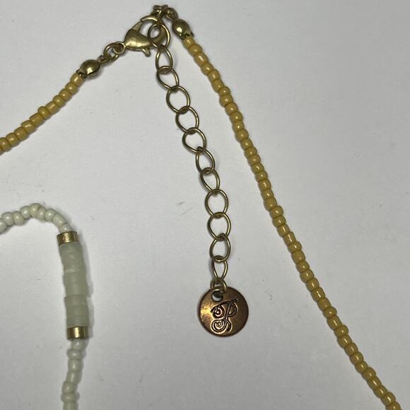 Plunder set bracelet and necklace signed costume jewelry natural neutral boho - Picture 7 of 12